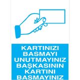 1Beyaz Reklam Kartınızı Basmayı... Uyarı Tabelası - 20x30 Alüminyum Kompozit Panel - İYF15