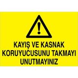 1Beyaz Reklam Kayış Ve Kasnak... Uyarı Tabelası - 70x100 Foreks - M76