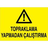 1Beyaz Reklam Uyarı Tabelası - 20x30 Alüminyum Kompozit Panel - E63
