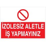1Beyaz Reklam Uyarı Tabelası - 20x30 Alüminyum Kompozit Panel - E64