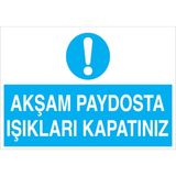 1Beyaz Reklam Uyarı Tabelası - 20x30 Foreks - E61