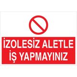 1Beyaz Reklam Uyarı Tabelası - 20x30 Foreks - E64