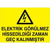 1Beyaz Reklam Uyarı Tabelası - 20x30 Foreks - E6