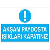 1Beyaz Reklam Uyarı Tabelası - 35x50 Alüminyum Kompozit Panel - E61