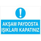1Beyaz Reklam Uyarı Tabelası - 50x70 Foreks - E61