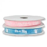 1Cm X 22,5M It İs A Boy / Girl Organze Kurdela