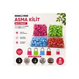 1DepoBu 50’li Renkli Mini Asma Kilit Seti – Çanta, Dolap ve Valiz İçin Çok Amaçlı Kilit