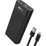 1Hora GAR117 20000 Mah Taşınabilir Hızlı Şarj Cihazı - Pd 20W - 3 Çıkışlı - Usb-C, Usb-A, Lightning Uyumlu Powerbank - Siyah