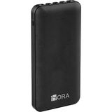 1Hora GAR148 10000 Mah Taşınabilir Şarj Cihazı - Dahili 4 Kablo - Hızlı Şarj Destekli - Usb-A Çıkışlı Powerbank - Siyah