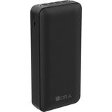 1Hora GAR159 20000 Mah Taşınabilir Şarj Cihazı - Dahili 4 Kablo - Usb-A Çıkışlı - Hızlı Şarj Destekli Powerbank - Siyah