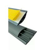 1m Kendinden Yapışkanlı 50X12MM Gri Balık Sırtı Kablo Kanalı - 1 Metre