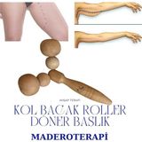 1Sen Art Beauty Maderoterapi Iç Kol-Baldır- Bacak Roller Ahşap Masaj Aleti