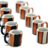 1shopforyou El Yapımı 10 Karışık Modern Kahve Kupası Çay Kupası Bebek Evi Minyatürleri Yiyecek Mutfak Oyuncakları