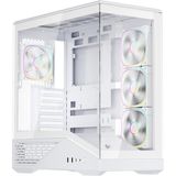 1st Player Gm7 Btf Beyaz Argb 4X12CM Fan Temperli Cam USB 3.0 Type-C Atx Kasa - Tek Seçenek
