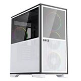 1ST PLAYER IF8 BTF BEYAZ ARGB 4X12CM FAN TERS ÇEVİRİLEBİLİR TEMPERLİ CAM MESH PANELLER USB 3.0 E-ATX KASA