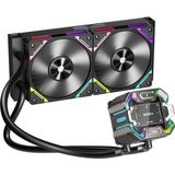 1ST Player Ontech - 1st Player x Starshıp 240MM Siyah Argb IPS 2.4" Dijital Ekranlı Am5,am4 / LGA1851, Lg 1700 Premıum Işlemci Sıvı Soğutucu
