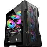 1st Player Trılobıte T3 Siyah 600W 80+ Argb 4X12CM Fan Temperli Cam Mesh USB 3.0 M-Atx Kasa - Yok