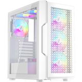 1ST Player Trilobite T7 Beyaz 650W 80+ ARGB 4x12cm Fan Temperli Cam Mesh USB 3.0 ATX Kasa - 650 W