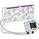 1ST Player X Starship 240mm Beyaz ARGB IPS 2.4" Dijital Ekranlı AM5 / LGA 1851, 1700 Premium İşlemci Sıvı Soğutucu