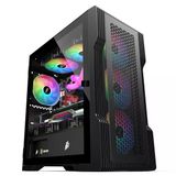 1stplayer Trilobite T3 Siyah 600W 80+ Rainbow 4x12 cm Fan Temperli Cam Mesh USB 3.0 M-ATX Bilgisayar Kasası