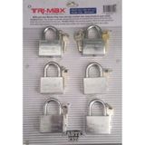 1Strap Çelik Asma Kilit 55 mm 6'lı Set Trimax Master MK2443