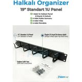 1u 19" Halkalı Kablo Organizer