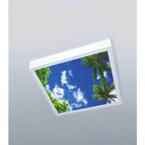 1x1-Tekli-Tavana Yapışık LED PANEL-54W Avize-Sıva Üstü Avize-Bulutlu- LED Lamba - Beyaz