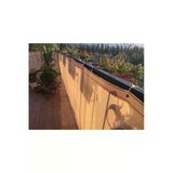1X15 Krem Balkon Demiri-Korkuluğu Örtüsü Balkon File Gölgelik