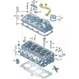 2.0 TDi Üst Kapak Hava Borusu 03L103493K VW Caravelle T6 ile uyumlu 2010-2015