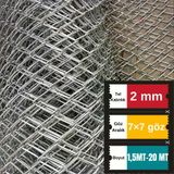 2.00Mm Kalınlık 7X7 Göz (1,5Mt -20Mt) Galvanizli Helezon Bahçe Çit Tel Örgü