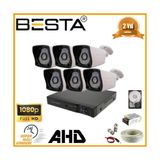 2 1080P 6 Kanal Ahd Dış Mekan Güvenlik Kamerası Seti