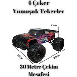 2.4 Ghz 1:16 36 Km Hız Yapan Full Fonksiyon Uzaktan Kumandalı 4x4 Araba - Kırmızı