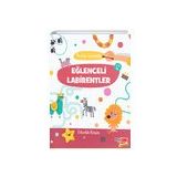 2-4 Yaş Eğlenceli Labirentler Yazılıp Silinebilir Etkinlik Kitabı-Dikkat Atölyesi Yayınları