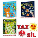2-4 Yaş Evde Etkinlik Seti - Mucit Karınca Serisi YAZ-SİL Kitaplar 2. Seri