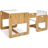 2-4 Yaş Kumru Model Ahşap Montessori Aktivite Oyun Çalışma Masa ve Sandalye Seti (1 Masa + 1 Sa