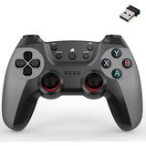 2.4g Kablosuz Gamepad Pc Uyumlu Pilli Joystick Wireless Oyun Kolu Kişiselleştirilmiş Düğme, Hassas Trigger Kaymaz Tasarım G2.4g (Gri)