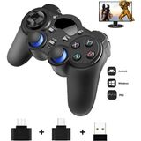 2.4g Wireless Gamepad Kablosuz Oyun Kolu Otg Pc Ps3 Kol Tv Box Android Tv Telefon/tablet Uyumlu - Siyah
