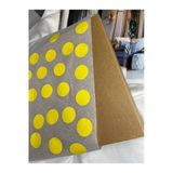 2.5 Cm Tek Renk Sarı Yuvarlak Boş Etiket Yazı Yazılabilir Labels Blank İşaret Küçük Sticker 100Lü