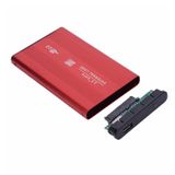 2.5 Hdd Kutusu Usb 2.0 Harici Metal Harddisk Kutusu Kırmızı