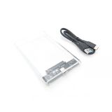 2.5-İnch Hard Disk (Hdd) Kutusu - Usb 3.1 Type-C Sata 10 Gbps - Plastik - Şeffaf
