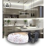 2.5 Metre Beyaz Şerit LED Işık Seti Butonlu Mutfak Tezgah Çalışma Masası Raf Işıkları SB-6556 - 2,5 m