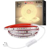 2.5 Metre Gün Işığı Yapışkanlı Silikonlu Yüksek Lümen Silikonlu Şerit LED Işık Fişli SB-6548 - 2,5 m