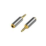 2.5 Mm To 3.5 Mm Çevirici Adaptör 2.5Mm Erkek 3.5Mm Dişi 4 Boğumlu Stereo Kulaklık Jakı Dönüştürücü
