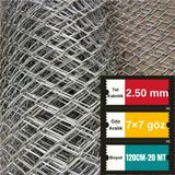 2.50Mm Kalınlık 7X7 Göz (120Cm -20Mt) Galvanizli Helezon Bahçe Çit Tel Örgü