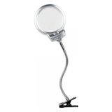 2.5X130 Mm 5X24 Mm Led Aydınlatmalı Büyüteç,Masa Üstü Metal Hortum Mandallımg15124c