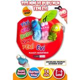 2 - 6 Yaş Eğitici Kuklalı Çocuk Kitabı - Titi Nini ve Bubu'nun Yeni Evi -Renkli Karton Masal -14 Sayfa