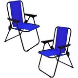 2-6 Yaş Lüx Çocuk Piknik Sandalyesi-Mini Kamp Sandalyesi-Mavi-2 Adet - 6456 Ecorce Tube Marron - Polyester