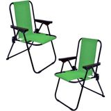 2-6 Yaş Lüx Çocuk Piknik Sandalyesi-Mini Kamp Sandalyesi-Yeşil-2 Adet - 6456 Ecorce Tube Marron - Polyester