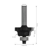 2 608 Aksesuarı 628 394 Profil Freze B 8 Mm, R1 4 Mm, B 8 Mm, L 12,7 Mm, G 54 mm - Option-1