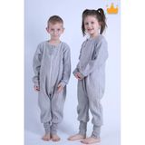 2-8 Yaş 1.5 Tog Kapitone Çocuk Uyku Tulumu Unisex Uzun Kollu Uyku Tulumu